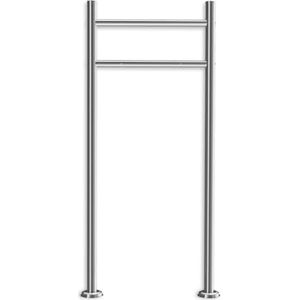 Metzler Brievenbusstandaard V2A roestvrij staal, vrijstaande brievenbus, standaard, 120 cm, staander, weerbestendig en roestvrij, incl. montagemateriaal, model Erpo