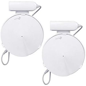 Huafly BECEMURU wandhouder, standaardhouder, wifi-houder met systeem, uitstekend kabelbeheer voor TP-Link Deco M9 Plus WiFi (2 stuks)