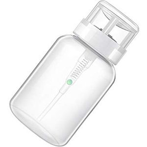 200ML Nail Art Pomp Dispenser Fles Plastic Remover Pompen Container Make-up Benodigdheden Voor Reiniging Vrouwen Accessoires Wit