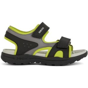 Geox Jongens J Vaniett Boy C sandaal, zwart limoen, 24 EU