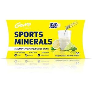 GoMo ENERGY® Isotone suikervrije sportdrank | Train Harder Herstel Sneller | Verbeter de fysieke en mentale prestaties | Veganistische laagcalorische drank | SPORTS MINERALS 30 Enkele porties
