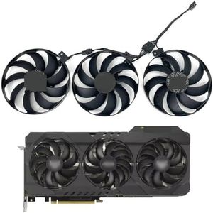 CF9010U12D 12V 0.45A Ventilator RTX3080 Voor ASUS voor GeForce RTX 3060 Ti 3070 3080 3090 TUF OC voor GAMING Grafische Kaart Koelventilator(Black 3-Fan)