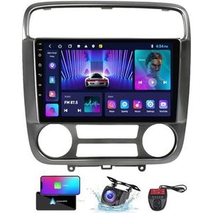 Android 13 Autoradio 9 Duim Touch Display Voor Honda Stream 1 2000-2006 Met Draadloze Carplay Android Auto/4G WiFi/FM RDS DAB+/Buletooth/Bediening op het stuur + Camera en DVR(A,NF-1)