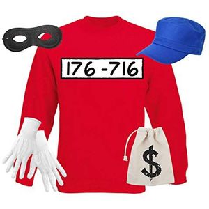 Alsino ® Beagle Jongens Kostuum | Unisex | Maat | Trui, Cap, Handschoenen, Masker | voor Carnaval | Thema Party | Volwassenen | Tieners