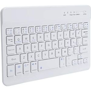 Minitoetsenbord met 59 toetsen, Bluetooth-toetsenbord, draagbaar, benodigdheden voor tabletcomputers, wit, chocoladeontwerp, schattig minitoetsenbord, voor studenten, voor thuis/op kantoor/op scho