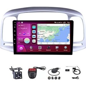 Android Touch Screen Car Stereo 10 Inch Car Stereo Radio Plug And Play Autotoebehoren Autoradio met Bluetooth En Navigatie En Achteruitrijcamera Voor Hyundai Accent 2006-2011(M600S 4G+WIFI 6G+128G)