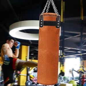 Bokszak koeienhuid zandzak bokszak zware bokszakken volwassenen Muay Thai Taekwondo thuis training bokszakken (kleur: 120 cm)