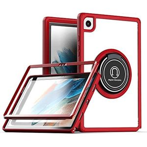 Tablet PC-hoes Lichtgewicht hoes Compatible with Samsung Galaxy Tab S8/S7 11 inch (SM-X700/X706/T870/T875/T876B), robuuste schokbestendige hoes van militaire kwaliteit met 360° draaibare standaard TPU