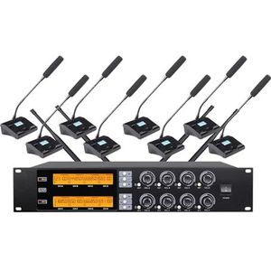 Walkie-talkie, Professionele UHF draadloze microfoon 8-kanaals handmicrofoon Lavalier-microfoon Stage Performance conferentiemicrofoon(Conference)