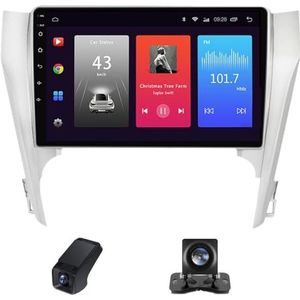 Carplay autoradio 2 Din geldt voor Toyota Camry 7 2011-2014 met Android Auto Bluetooth 9 inch touchscreen autoradio met DSP GPS stuurwielbediening + achteruitrijcamera(C20)