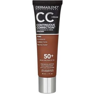 Dermablend Continuous Correction CC Cream - Broad Spectrum SPF 50+ Full Coverage FoundationMakeup and Color Corrector with Up to 24-Hour Color WearNon-Comedogenic - Shade: 85N, 1 fl. oz.