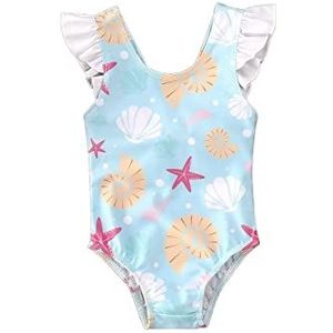 Peuter Baby Meisjes Print Badpak Badmode Bikini Beachwear Badpak 0-3T (Color : A, Size : 2 to 3 Y)