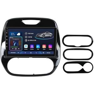 Android 14 9 Inch Touchscreen Autoradio 2 Din voor Renault Kaptur 2016-2019 met CarPlay & Android Auto Stuurbediening GPS Navigatie AHD Backup Camera Bluetooth (YS10 (2+32G))