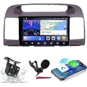 Android 14 Autoradio Navi voor T-oyota Camry (2000-2005) 9 ""QLED-scherm autoradio met draadloze Carplay Android Auto GPS-navigatie met BT5.0 HIFI FM 5G-WiFi SWC RDS MIC,M200s