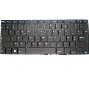 Laptoptoetsenbord voor Thomson NEO14-2.32BS Zwart zonder frame Verenigde Staten VS/Frankrijk FR(France FR)