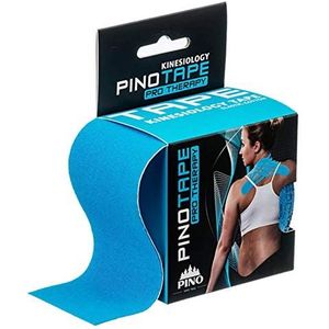 PINOTAPE Pino Tape Pro Therapy kinesiologische tape, katoen, 5 cm x 5 m, bijzonder huidvriendelijk, blauw