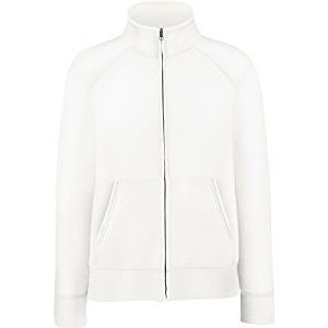 Fruit of the Loom - Lady Fit Sweat Jacket - Wit - Dames