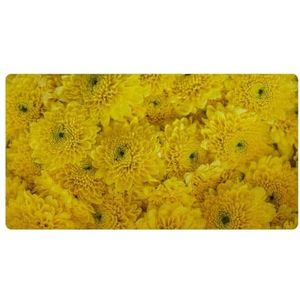 VAPOKF Close-up van gele bloem achtergrond keuken mat, antislip wasbaar vloertapijt, absorberende keuken matten loper tapijten voor keuken, hal, wasruimte