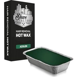 THE SHAVE FACTORY Hars voor Ontharing – Professionele Azuleen Wax Korrels voor Pijnloze Ontharing – Natuurlijke Ingrediënten – Langdurig Gladde Huid – Voor Alle Huidtypes
