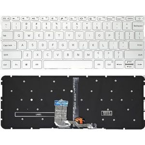 Russisch Engels Laptoptoetsenbord voor Xiaomi voor MI voor Air 13,3 inch met achtergrondverlichting 9Z.ND7BW.601 MK10000039161 zilver(US Silvery Backlight)