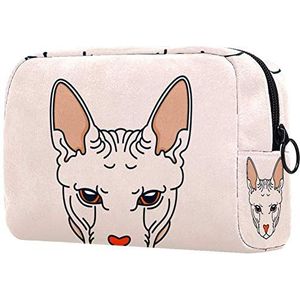 Multifunctionele draagbare mode make-up tassen kat kitten cosmetische tas zakje voor vrouwen meisjes opslag organizer voor portemonnee reizen toilettas accessoires organizer