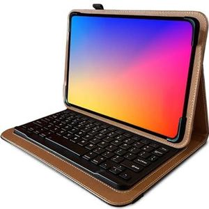 Navitech Zwarte Rotatie Bluetooth Toetsenbord Case Compatibel Met Blackview Tab80 10 Inch Tablet