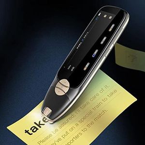 TCCOC Scan Woordenboekpen Taalvertaler 3,5-inch scherm Spraakvertalingspen Fotovertaling Leespen Vertaler Apparaatondersteuning Offline WiFi 116 talen Decoration
