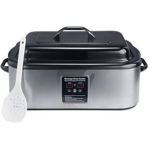 Master Massage Hot Stone verwarmingstoestel, met digitale regeleenheid en temperatuurweergave, incl. pollepel 18 liter