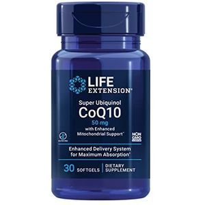 Life Extension Super Ubiquinol CoQ10 (50mg) 30 sgels