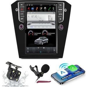 Android 15 Autoradio Navi voor VW Sagitar (2012) 10.4 ""Touchscreen Car Multimedia Player met draadloze carplay GPS-navigatie Bluetooth 5.0 HIFI FM 5G-WiFi SWC DSP MIC,6g+128g