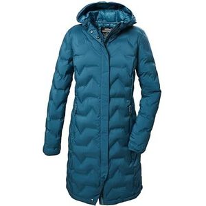 killtec Dames gewatteerde parka/functionele parka met capuchon KOW 9 WMN QLTD PRK, lichtpetrol, 44, 41806-000