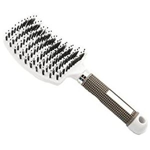 DieffematicSZ kam Hair Brush Scalp Massage Comb Women Wet Curly Detangle hair brush for Salon Hairdressing Styling Tools (Color : White)