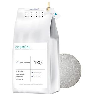 Epsomzouten - Magnesiumsulfaat - 1KG - Ecologische witte kraftverpakking