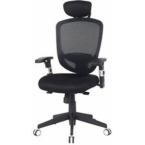 SIGMA Bureaustoel EC504, netweefsel bekleding/nylon/PP, verstelbaar, zwart
