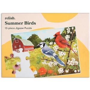 Relish - Dementie Legpuzzels voor volwassenen - 13-delige zomervogels puzzel - Activiteiten en geschenken voor ouderen met de ziekte van Alzheimer