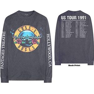 Guns n Roses Longsleeve shirt -S- Hollywood Tour Grijs