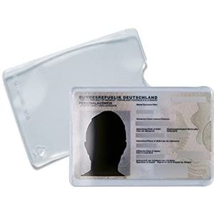HERMA 5013 ID-kaarthoes, transparant, 25 kaarthoezen, ID-kaarthouders ter bescherming van creditcards en creditcards, doorzichtige beschermhoezen set van plastic