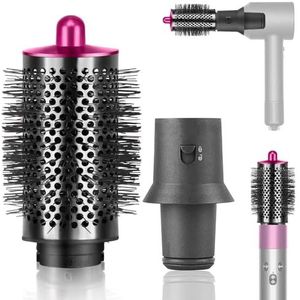 Grote ronde volumeborstel voor Dyson voor Airwrap HS05 HS01 Multi-Styler voor slap, glad haar, met adapter voor haardroger HD01 HD02 HD03 HD08 krultang