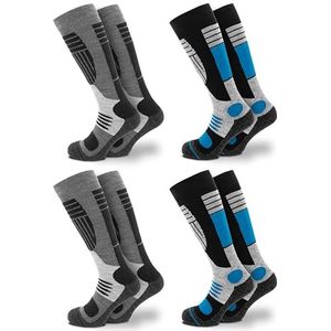Occulto heren skisokken pak van 2 (Model: Felix) 4 paar blauw zwart 39-42