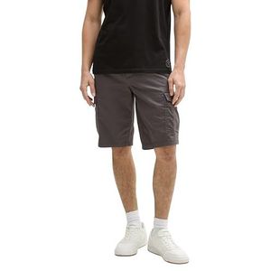 TOM TAILOR Cargoshorts voor heren met zakken, 37217 - Anthra Triangle Print, 33