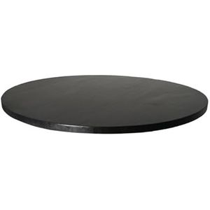 Rond tafelblad - ø120x3.8 - zwart - Mangohout