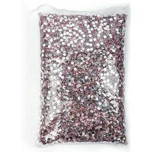 Groothandel Hars niet-hotfix strass steentjes flatback kristallen strass glitters steen Groot pakket voor DIY nagel-16 Lt Roze-4.0mm SS16-25000 stuks
