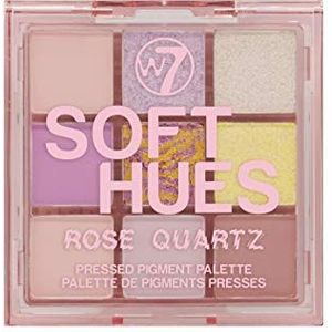 W7 SOFT HUES Pressed Pigment Palette- Rose Quartz