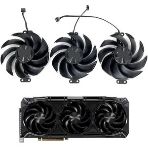 90mm TH9520B2H-PCB01 koelventilator voor Gainward voor RTX 4070 Ti 4080 4090 Phantom Phoenix voor Panther GS grafische kaartkoelerventilator(Black B-Fan)