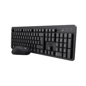Trust TKM-360 toetsenbord Inclusief muis RF Draadloos QWERTY Brits Engels Zwart