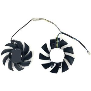 2 STUKS/set GA72S2U GA82S2H 0.32A 4Pin Koelventilator Voor ZOTAC voor GAMING voor GeForce GTX 1660 SUPER 1660Ti Twin Fan ZT-T16620F-10L(Black 2-Fan GF)