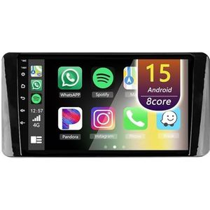 Android Radio voor Volkswagen POLO 2020-2022, 9 inch Touchscreen Autoradio met Wireless CarPlay Android Auto Bluetooth WIFI(8Core(6+128GB))