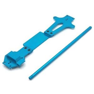 Metalen upgrade aangepaste tweede verdieping centrale aandrijfas for WLtoys 144010 144001 144002 afstandsbediening auto(Blue)