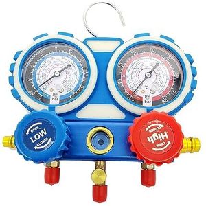 Manometer, Ac Manometer Set for R134a R22 R407C R404A 3 Way Automotive Ac Gauge Set Met Antishock Meters Slangen koppelingen Adapter