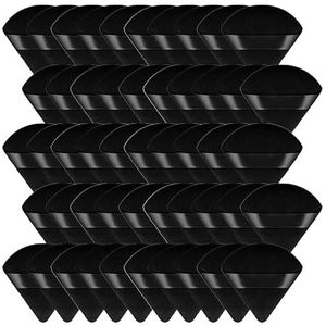 5/10/15/30/50 Stuks Mini Draagbare Driehoek Poederdons Droge Zachte Sponzen Losse Poeder instelling Make-Up Luchtdonsje Gereedschap (Color : Black-50pcs)